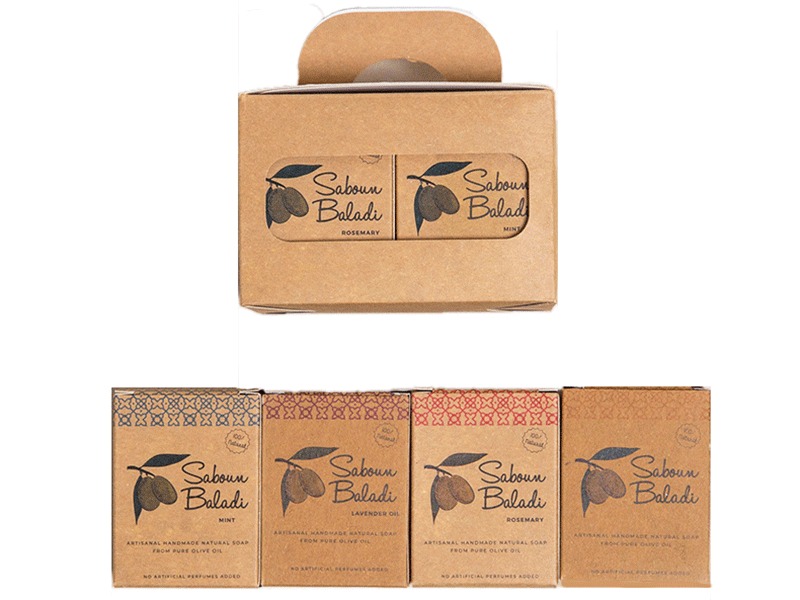 Saboun Baladi - Box of 4 Bar Soaps