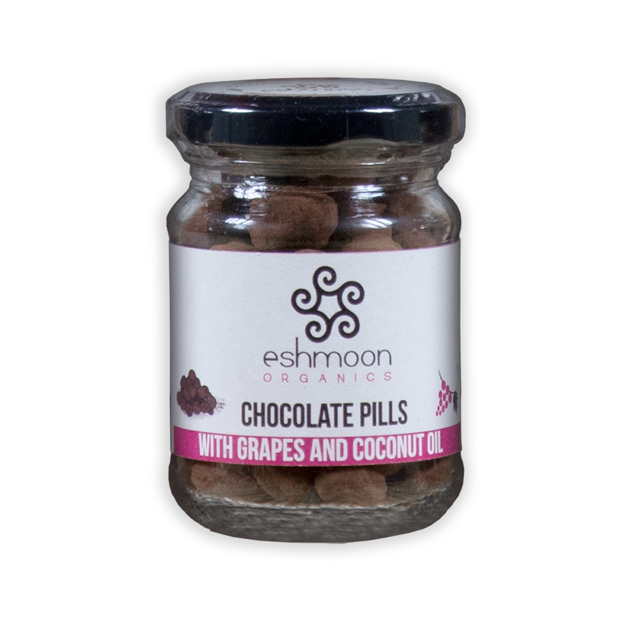 Eshmoon Chocolate Pills Jar - Grapes