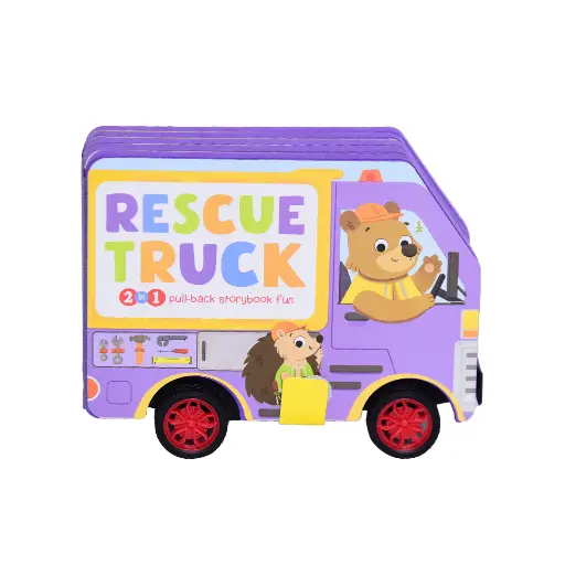 Pull-Back Books - Rescue Truck