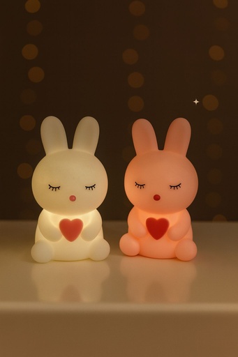 LED Lamp: Heart Bunny 