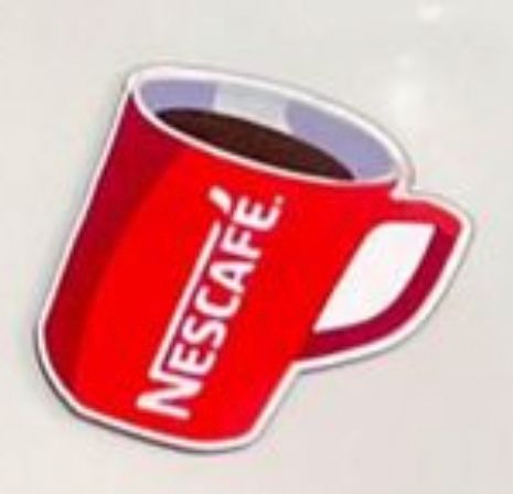 Lze2a: Fridge Magnet -  Nescafe Cup